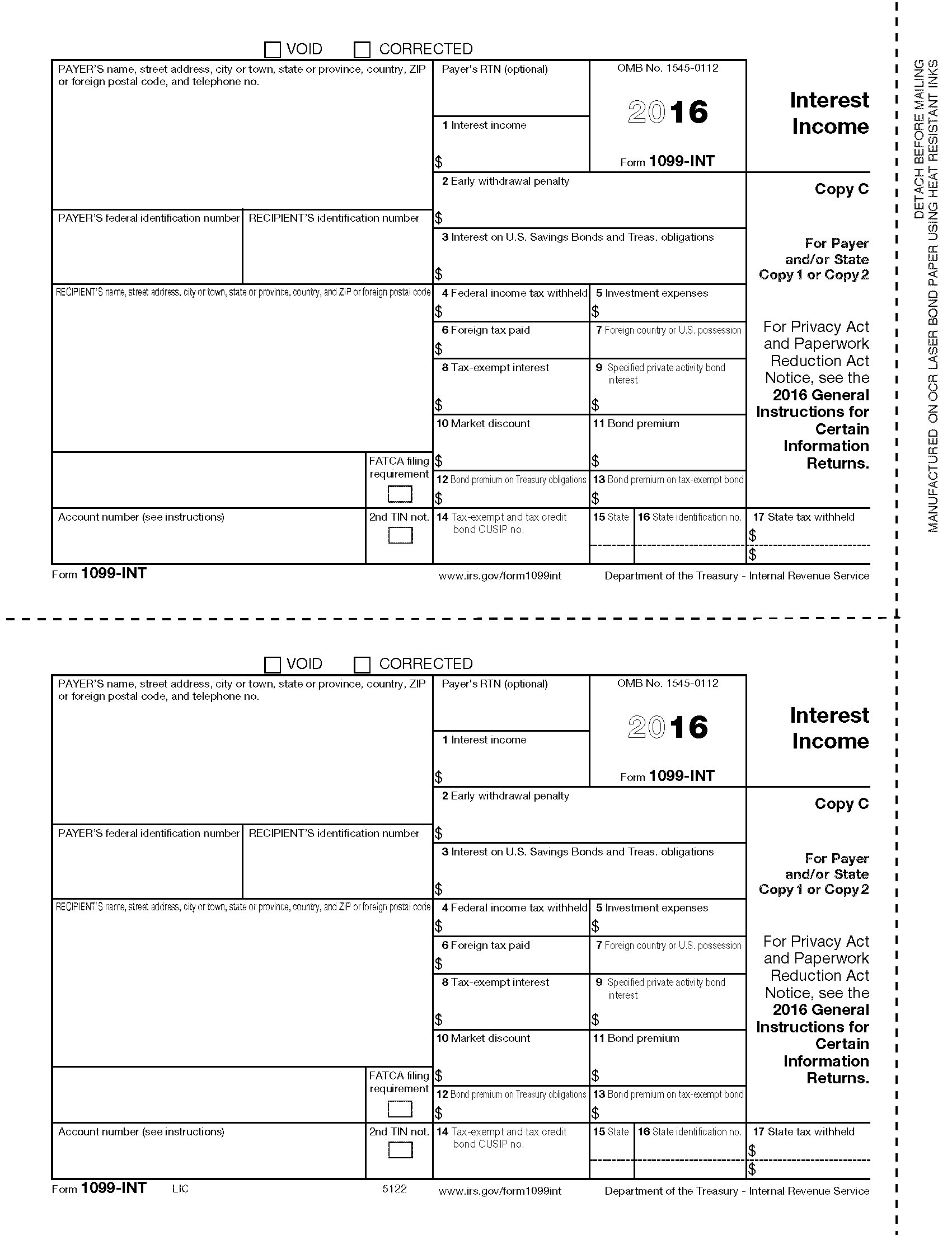 1094 B Transmittal Of Health Coverage Forms Fulfillment